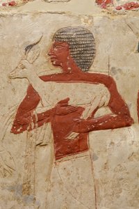 Mastaba graf van Perneb, ca. 2381-2323 v.Chr. door Egyptian 5th Dynasty